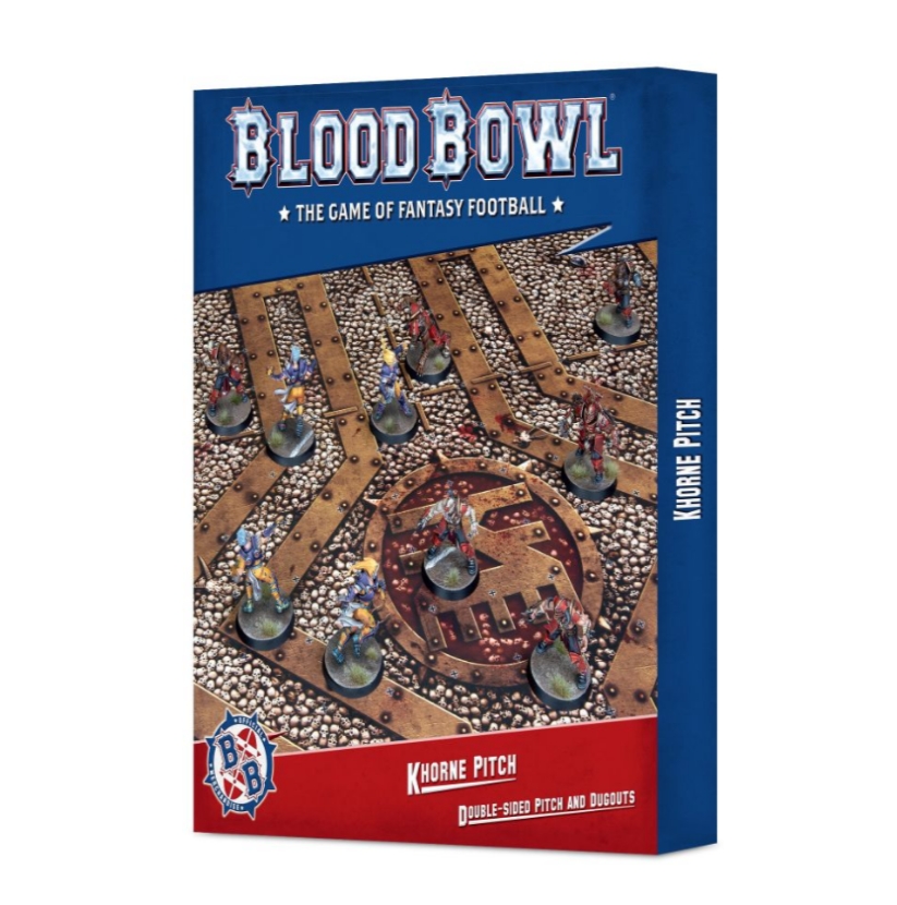 

202-18GW Кровавый Кубок. Игровое Поле. Команда Кхорна Blood Bowl: Khorne Pitch Dugouts, 5011921143924