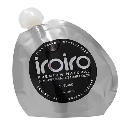 фото Семиперманентный краситель iroiro №10, black, 236 мл