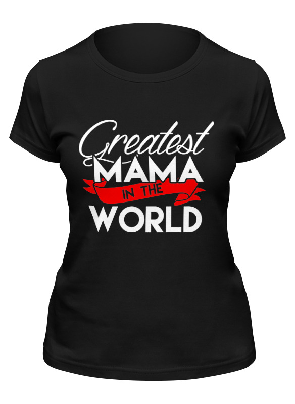 

Футболка женская Printio Лучшая мама в мире (greatest mama in the world) черная L, Черный, Лучшая мама в мире (greatest mama in the world)