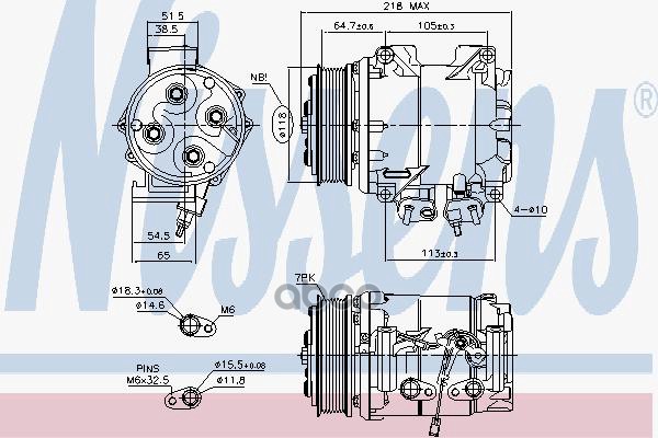 Компрессор автокондиционера Nissens 890128