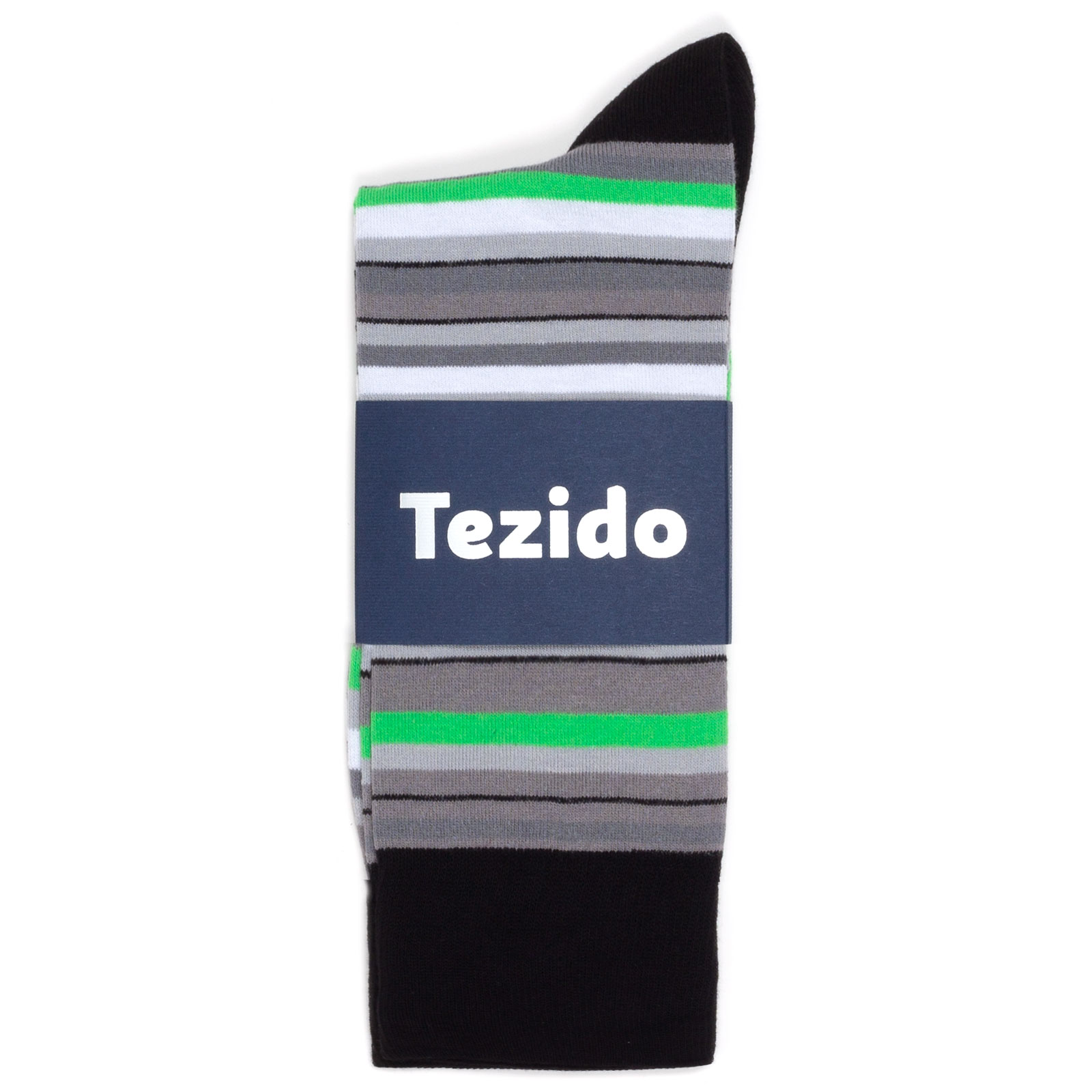 

Носки мужские Tezido Stripe зеленый/серый/черный 41-46, Stripe