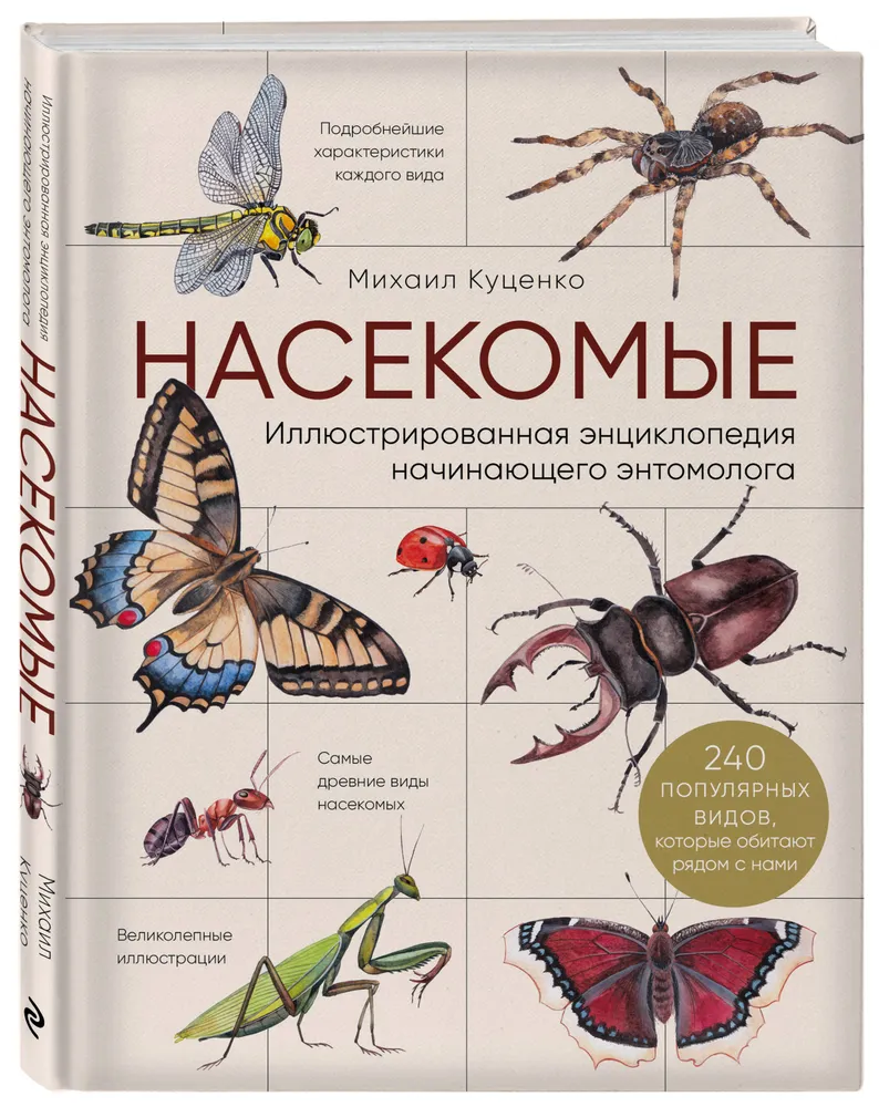 фото Книга насекомые. иллюстрированная энциклопедия начинающего энтомолога. 240 популярных в... эксмо