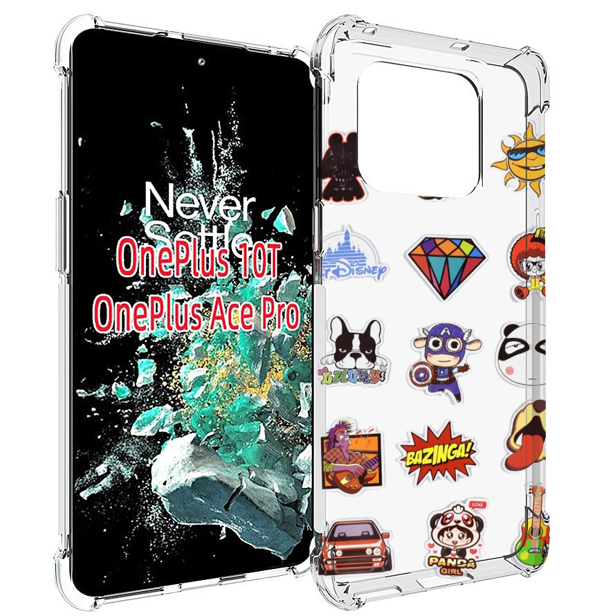 

Чехол MyPads Стикеры-2 для OnePlus 10T, Прозрачный, Tocco