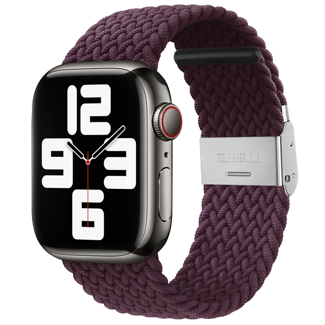 

Ремешок нейлоновый, пианел, для Apple Watch Dark Cherry, 42,44,45,49 мм, Бордовый