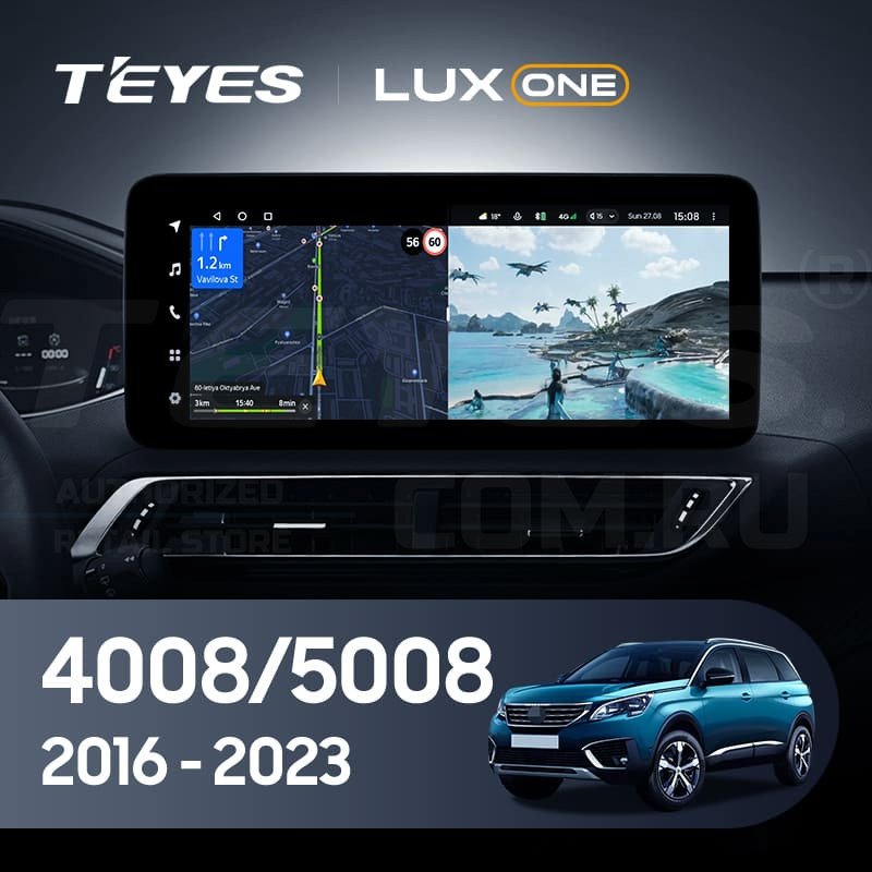 

Штатная магнитола Teyes LUX ONE 360 6/128 Peugeot 5008 (2016-2023), Lux One
