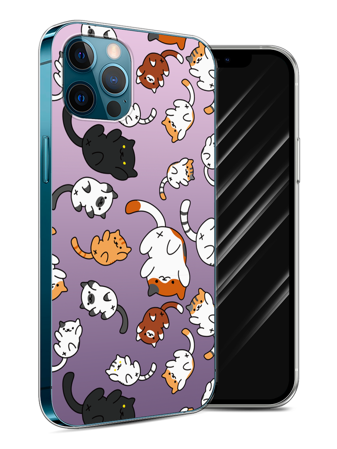 

Чехол Awog на Apple iPhone 12 / Айфон 12 "Котопад", Разноцветный, 12550-7