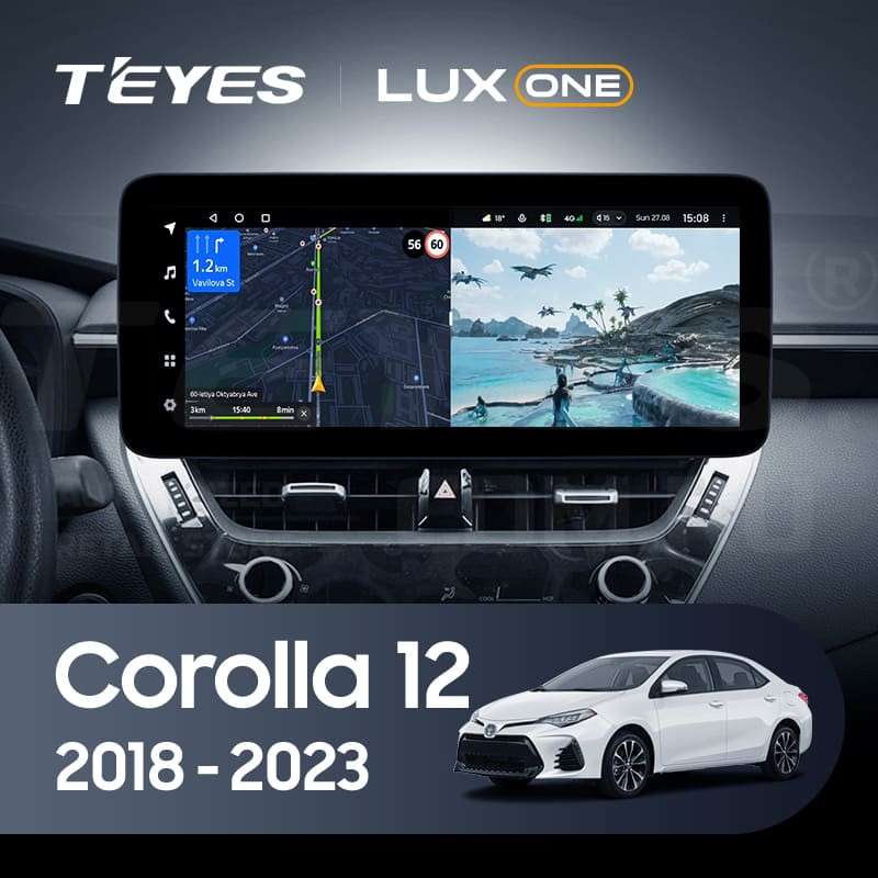 

Штатная магнитола Teyes LUX ONE 360 6/128 Toyota Corolla 12 E210 XP210 (2018-2023) Тип-А, Lux One