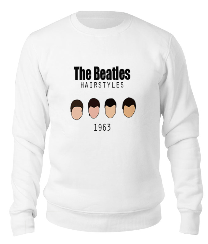 

Свитшот унисекс Printio The beatles 1963 белый M, The beatles 1963