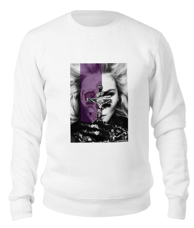 

Свитшот унисекс Printio Madonna белый M, Madonna