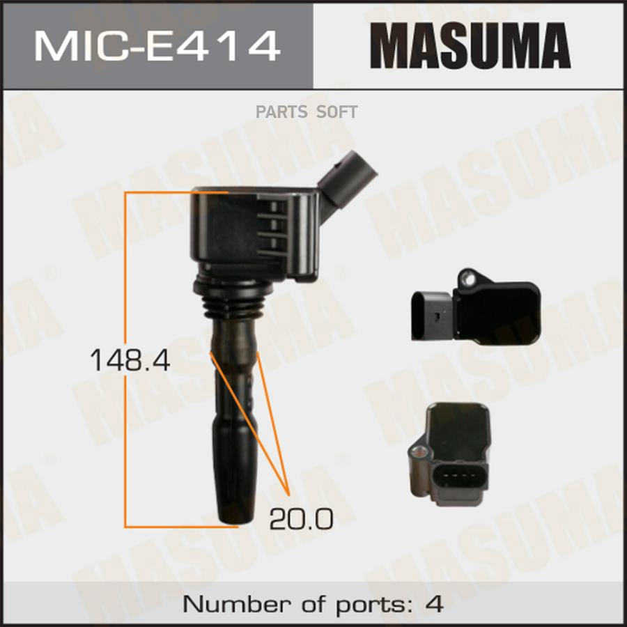 MASUMA MICE414 Катушка зажигания SKODA OCTAVIA, RAPID, VOLKSWAGEN GOLF / CPTA, CWVA, CZCA