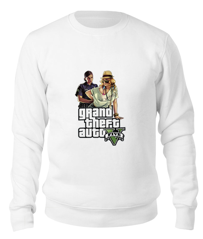 

Свитшот унисекс Printio Gta v girls белый M, Gta v girls