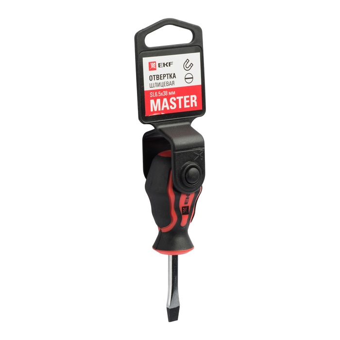 фото Отвертка master sl6.5x38 мм ekf basic