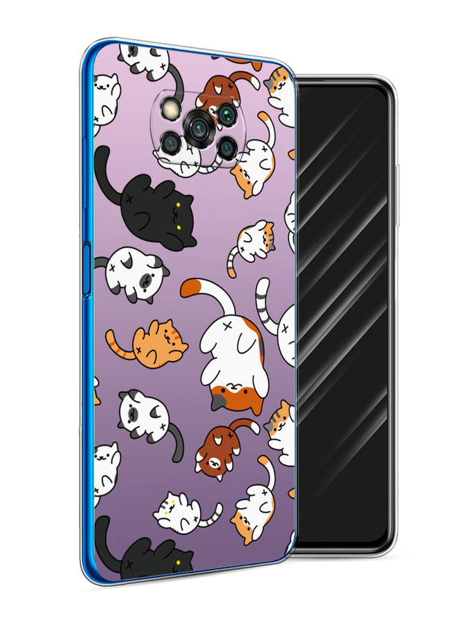 

Чехол Awog на Poco X3 NFC "Котопад", Разноцветный, 39250-7
