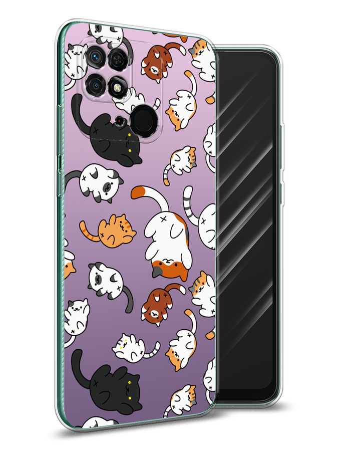 

Чехол Awog на Xiaomi Redmi 10C "Котопад", Разноцветный, 313450-7