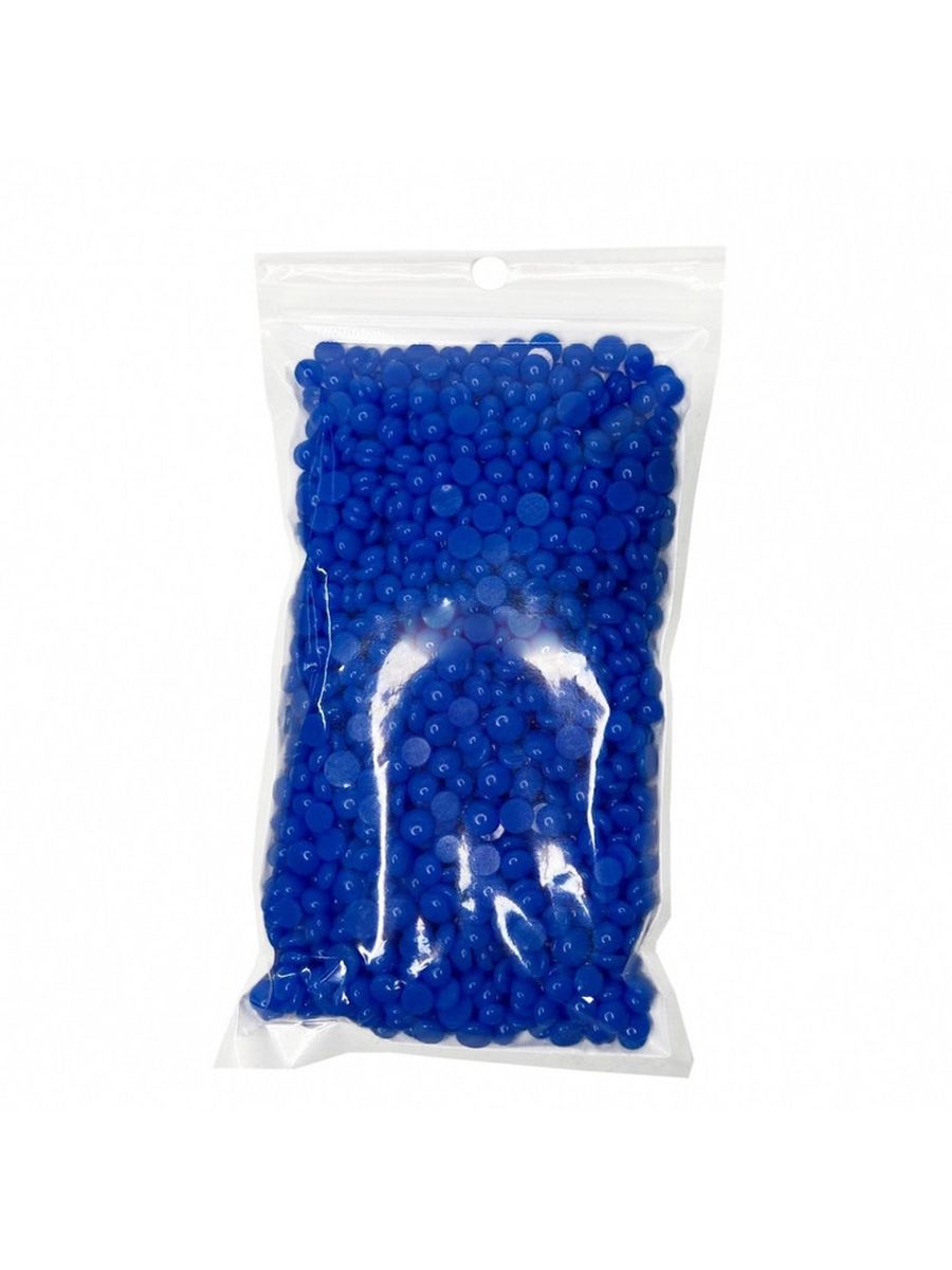 Воск полимерный Lilu в гранулах в пакете, 100 гр, 02 Azulen (Полупрозрачный)