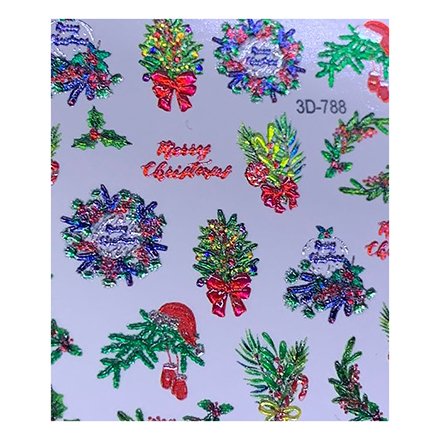 

3D-слайдер Anna Tkacheva Crystal №788 Рождество. Новый год, Разноцветный