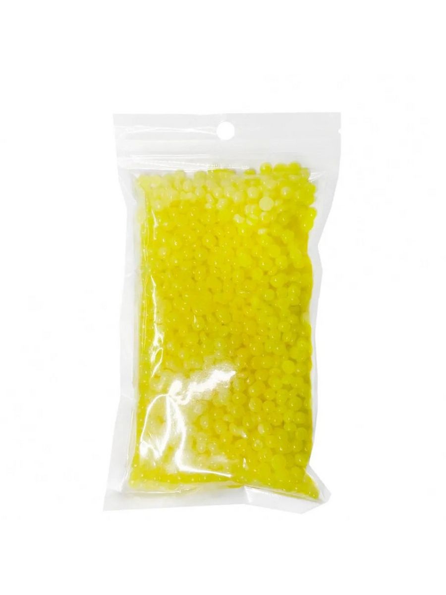 Воск полимерный Lilu в гранулах в пакете, 100 гр, 04 Mango (Полупрозрачный)