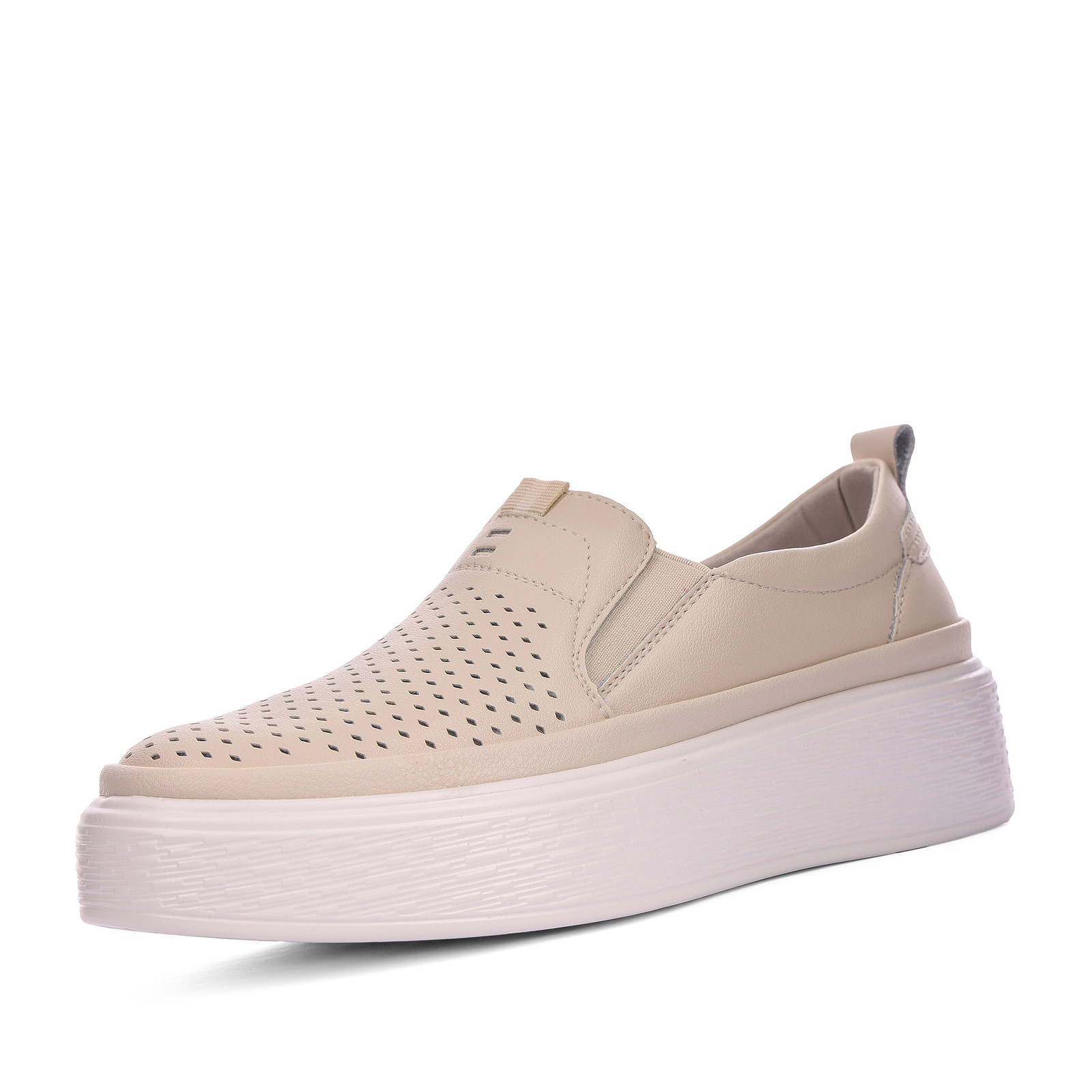 

Слипоны женские quattrocomforto 40-41WA-166VT бежевые 40 RU, Бежевый, 40-41WA-166VT
