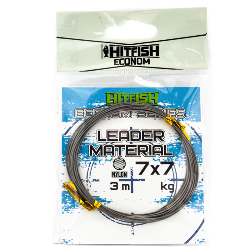Поводковый материал HitFish Econom LEADER Material 7x7 Nylon 0.30мм, 3 м, 6.5кг HLMN49-6.5