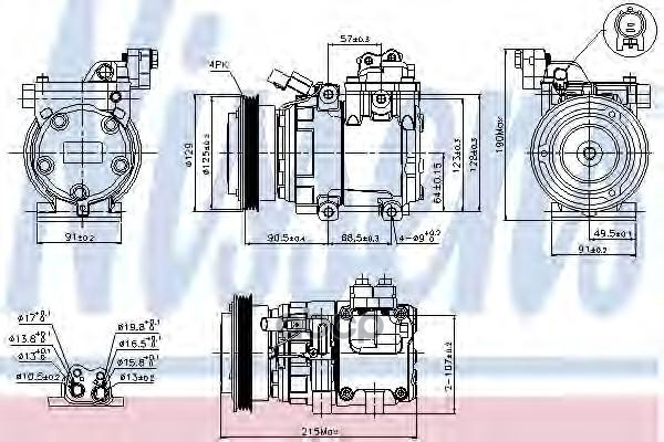 

Компрессор кондиционера HYUNDAI MATRIX (FC) (01-) 1.8 i 16V