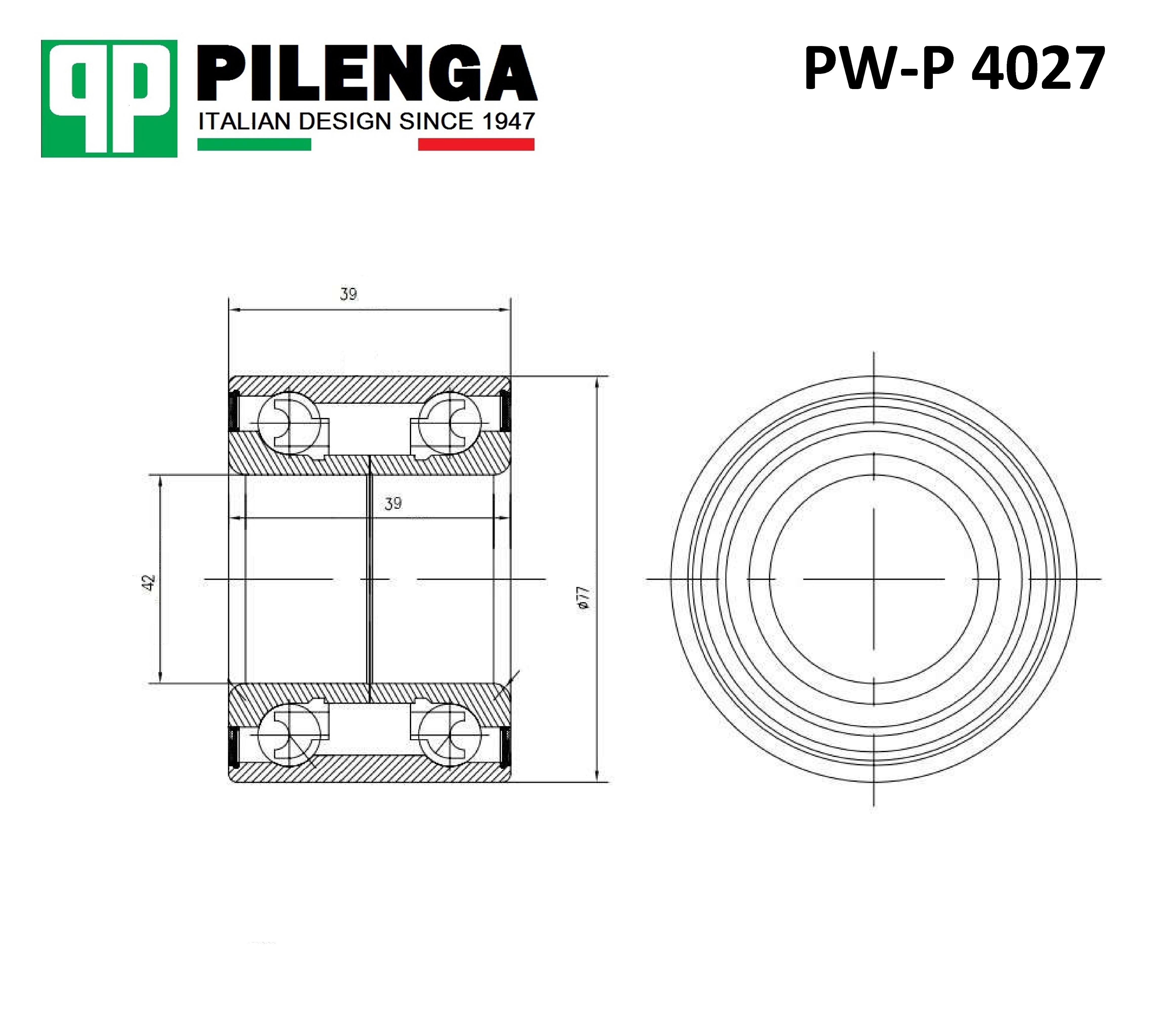 

Подшипник ступицы PILENGA PW-P4027