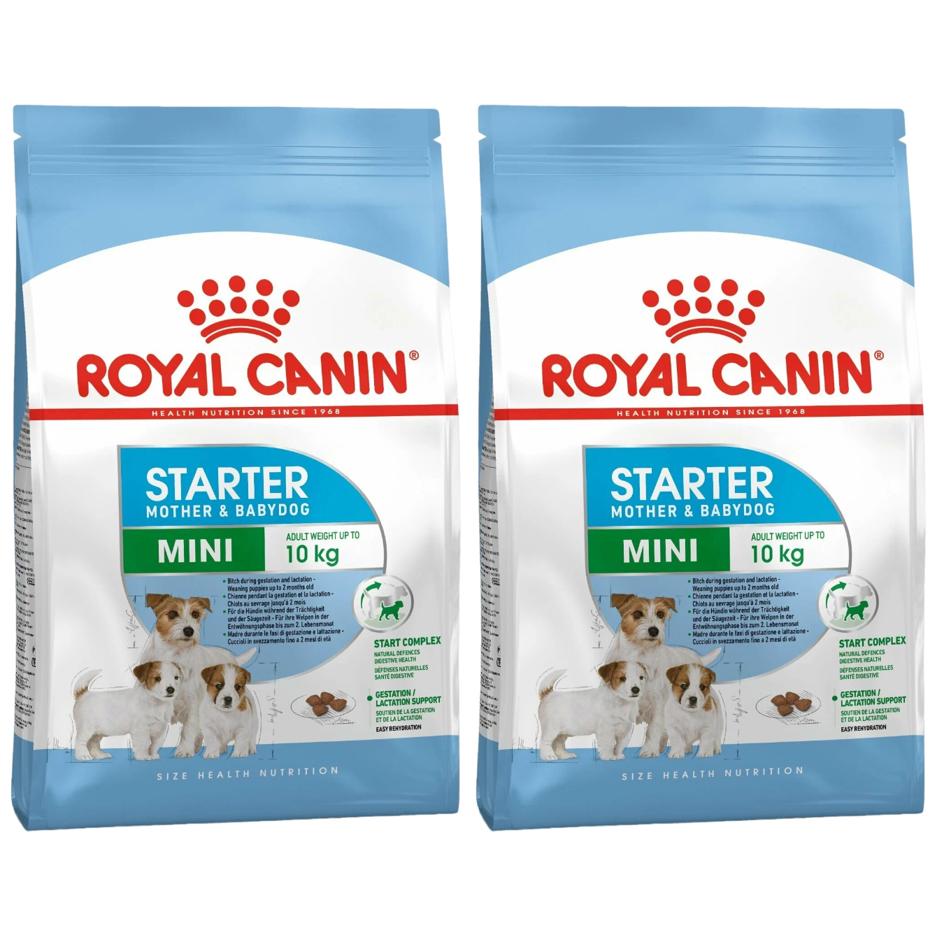 

Сухой корм для щенков ROYAL CANIN MINI STARTER для маленьких пород, 2шт по 3кг