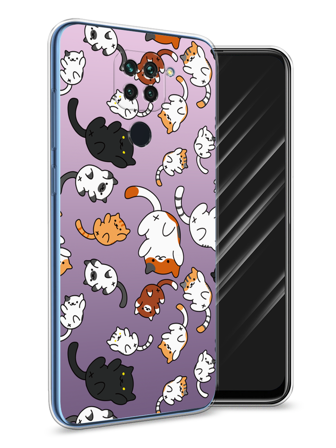 

Чехол Awog на Xiaomi Redmi Note 9 "Котопад", Разноцветный, 38150-7