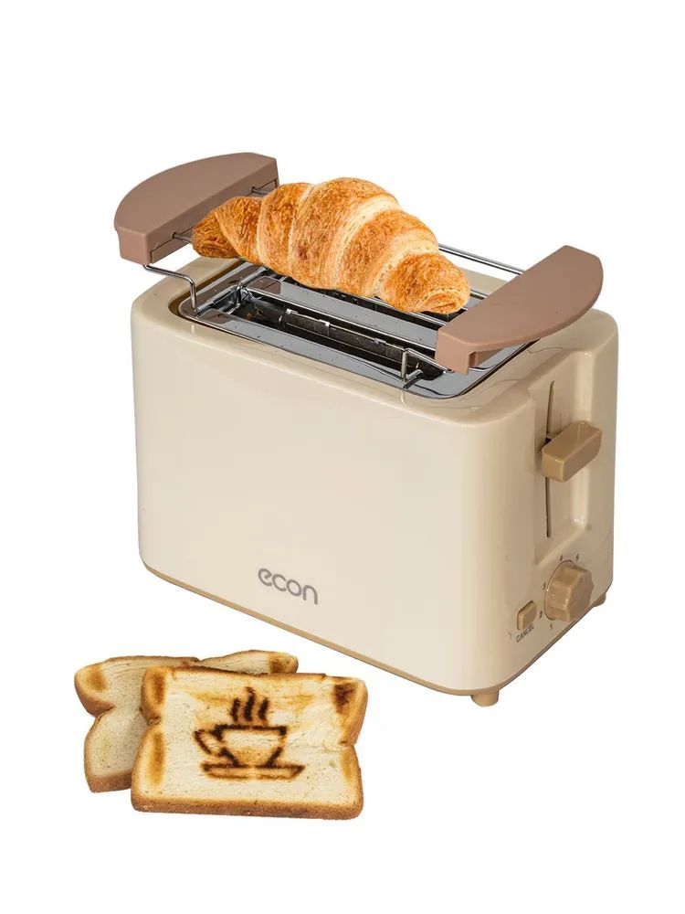 Тостер ECON ECO-249TS vanilla бежевый тостер smeg tsf01creu