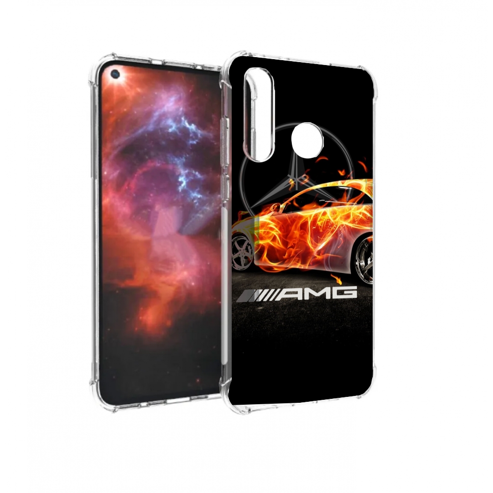 

Чехол бампер MyPads АМГ мужской для Huawei Nova 4 противоударный, Прозрачный, Tocco
