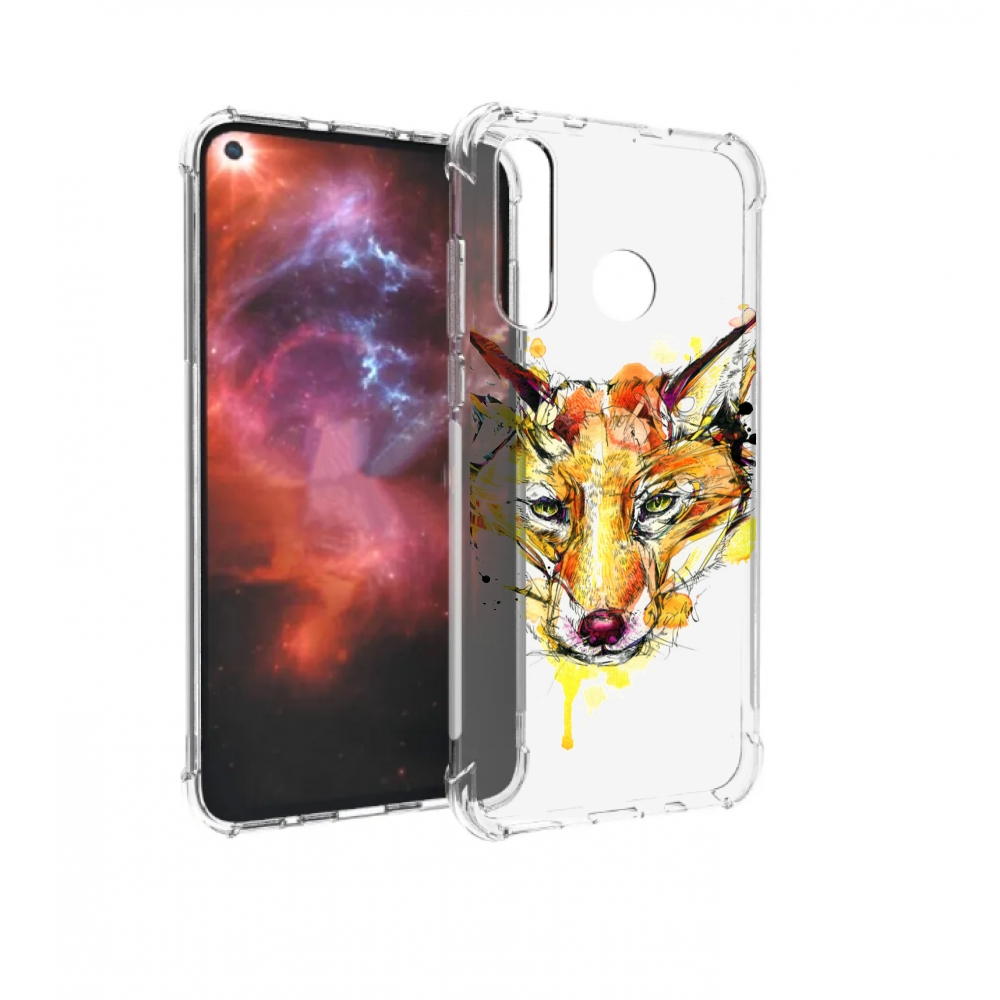 

Чехол бампер MyPads Акварельная лиса для Huawei Nova 4 противоуд, Прозрачный, Tocco