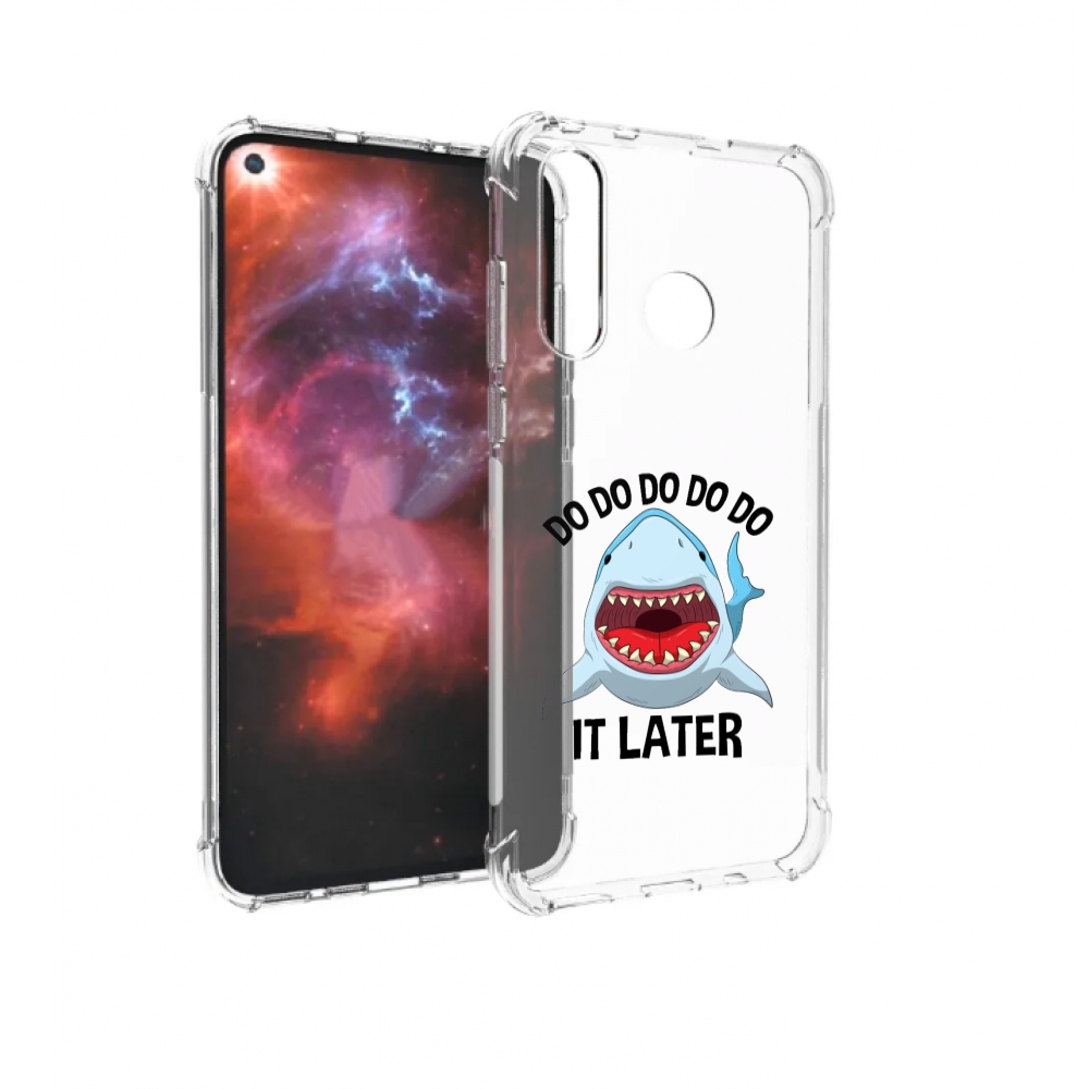Чехол бампер MyPads Акула для Huawei Nova 4 противоударный
