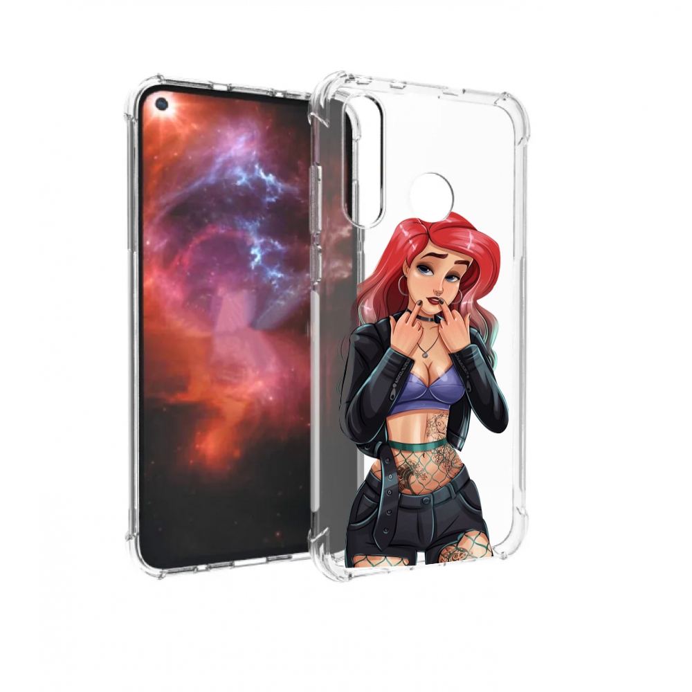 

Чехол бампер MyPads Ариэль-русалочка-готика для Huawei Nova 4 пр, Прозрачный, Tocco