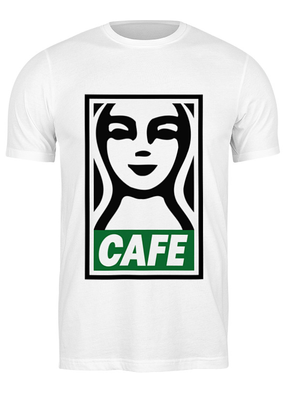 

Футболка мужская Printio Starbucks (obey) белая L, Белый, Starbucks (obey)