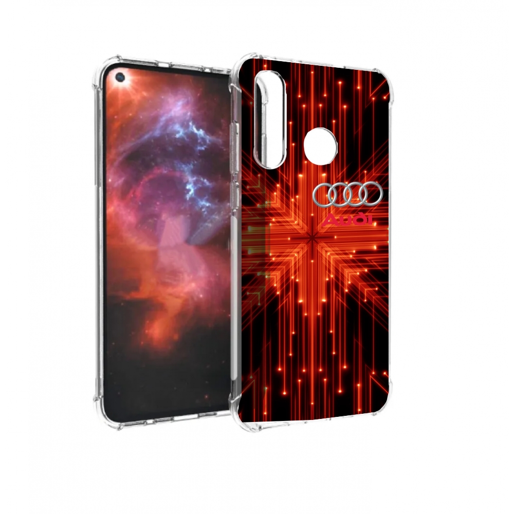 Чехол бампер MyPads Ауди-на-неоновом-фоне для Huawei Nova 4 прот