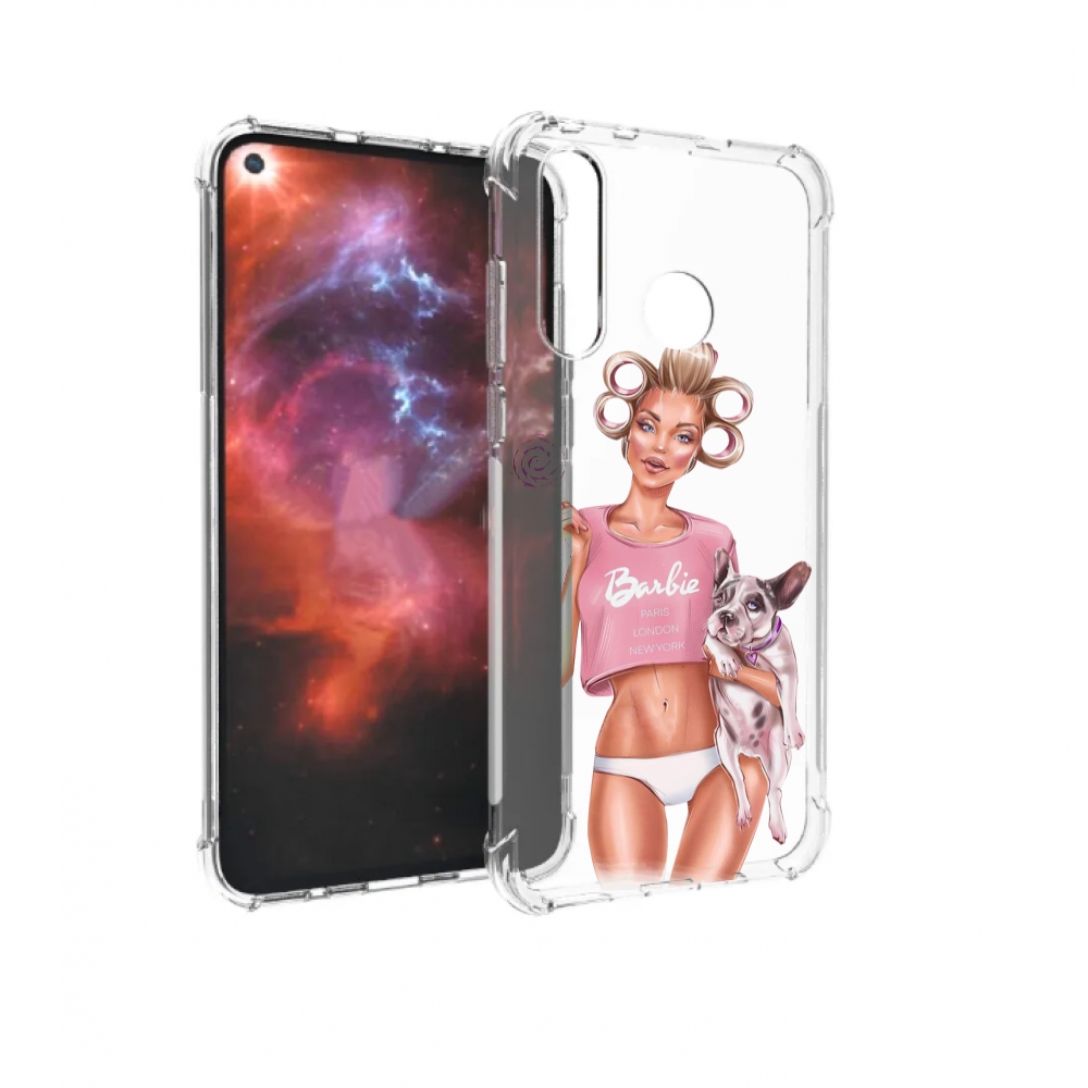 

Чехол бампер MyPads Барби-с-собачкой женский для Huawei Nova 4 п, Прозрачный, Tocco