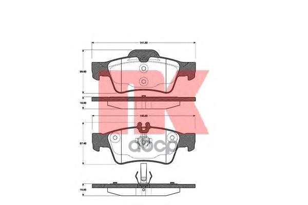 

Тормозные колодки Nk 223353, Колодки тормозные Nk 223353 Nk 223353