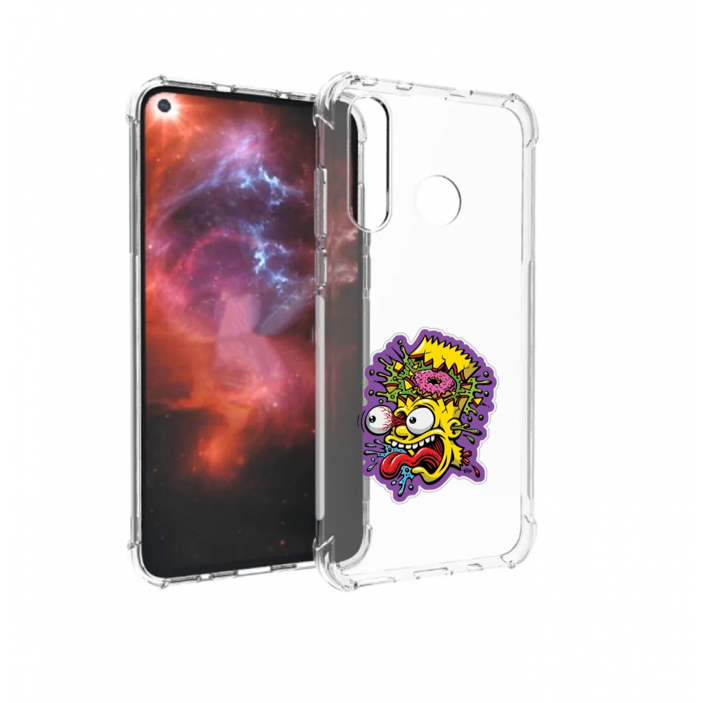 

Чехол бампер MyPads Барт-Симпсон для Huawei Nova 4 противоударный, Прозрачный, Tocco