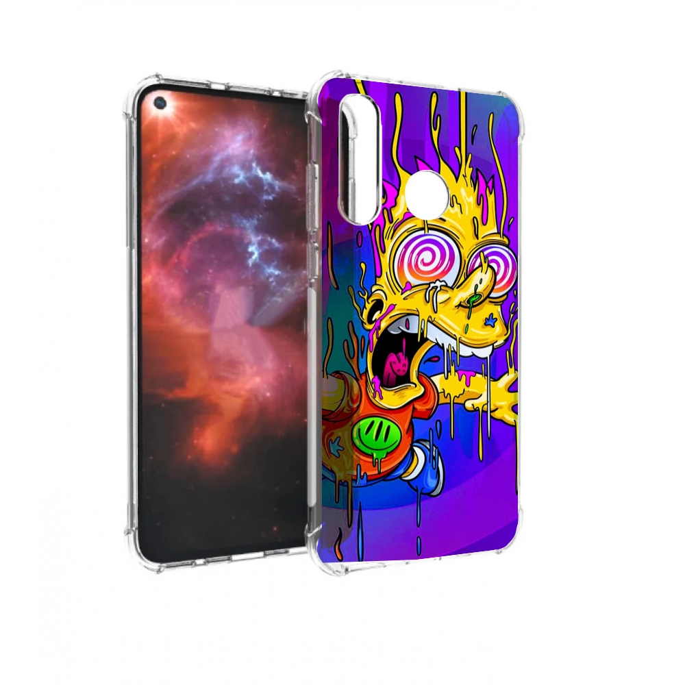 

Чехол бампер MyPads Барт-арт-стрит для Huawei Nova 4 противоударный, Прозрачный, Tocco
