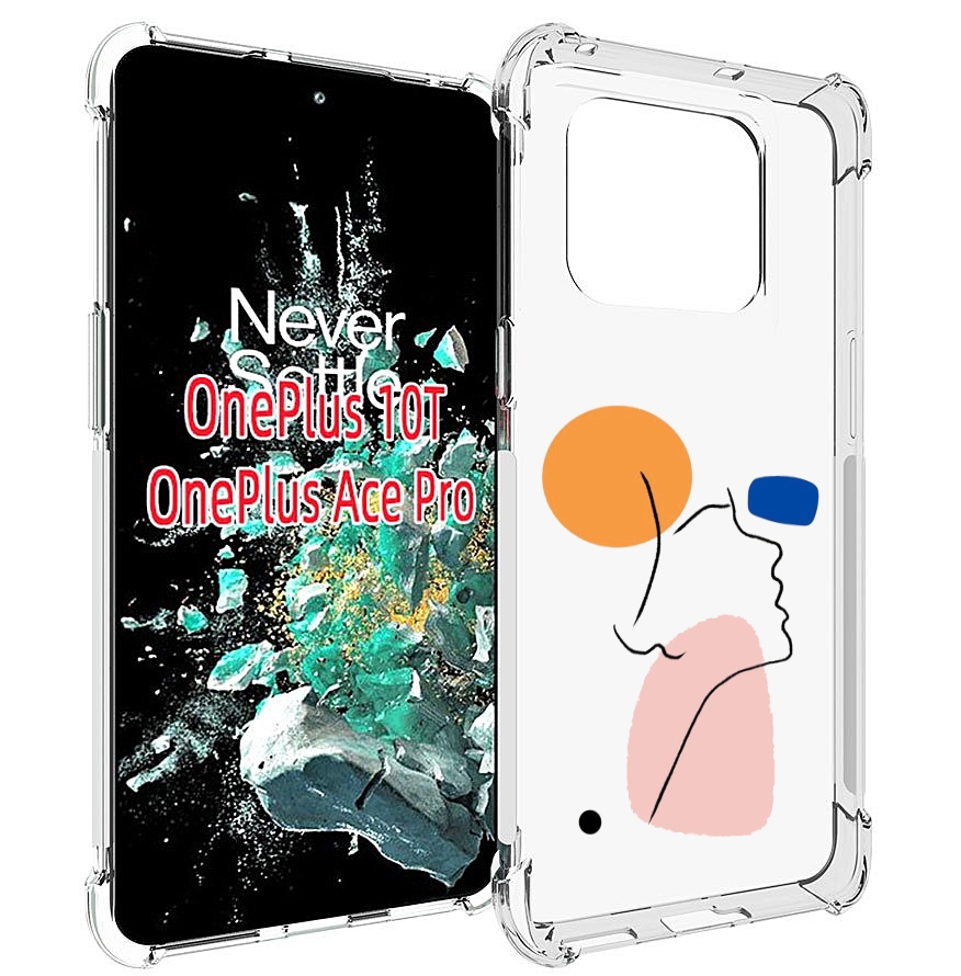 

Чехол MyPads абстракция девушки женский для OnePlus 10T, Прозрачный, Tocco