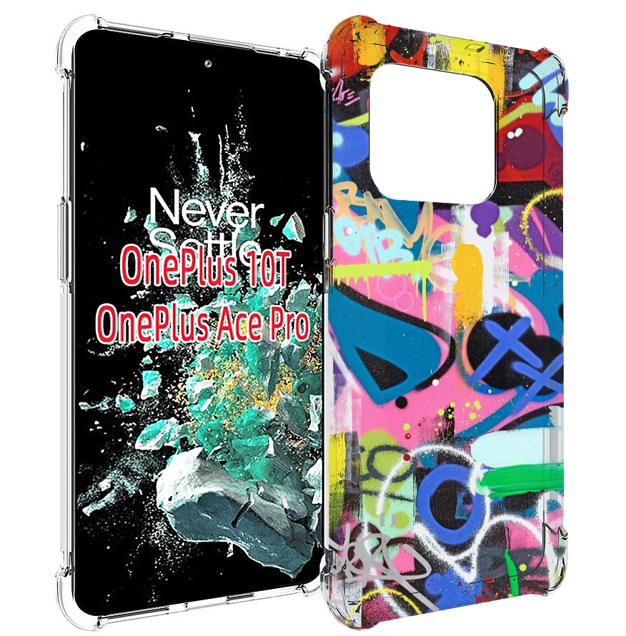 

Чехол MyPads абстракция-графити для OnePlus 10T, Прозрачный, Tocco
