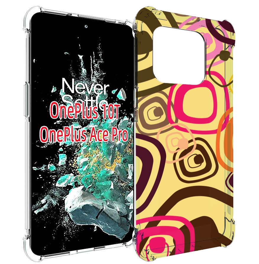 

Чехол MyPads абстракция-на-желтом-фоне для OnePlus 10T, Прозрачный, Tocco