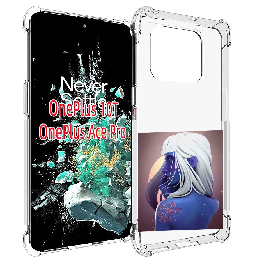 

Чехол MyPads аватар-с-цветком для OnePlus 10T, Прозрачный, Tocco