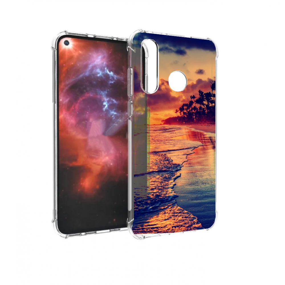 Чехол бампер MyPads Берег для Huawei Nova 4 противоударный