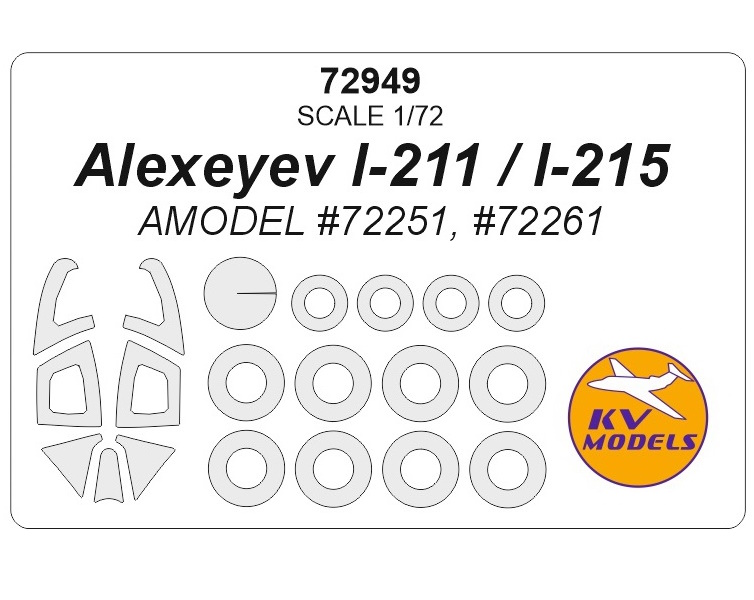 72949KV Алексеев И-211 / И-215 AMODEL 72251, 72261 маски на диски и колеса