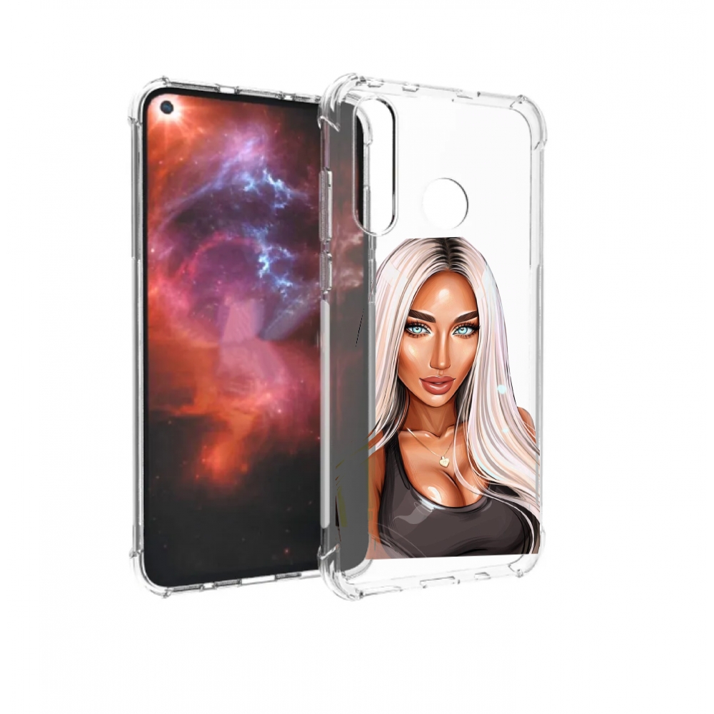 

Чехол бампер MyPads Блондинка женский для Huawei Nova 4 противоу, Прозрачный, Tocco