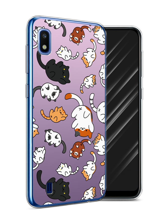 

Чехол Awog на Samsung Galaxy A10 "Котопад", Разноцветный, 27950-7