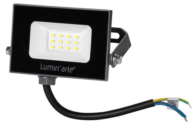 фото Прожектор светодиодный уличный luminarte 10 вт 5700k ip65 холодный белый свет lumin arte