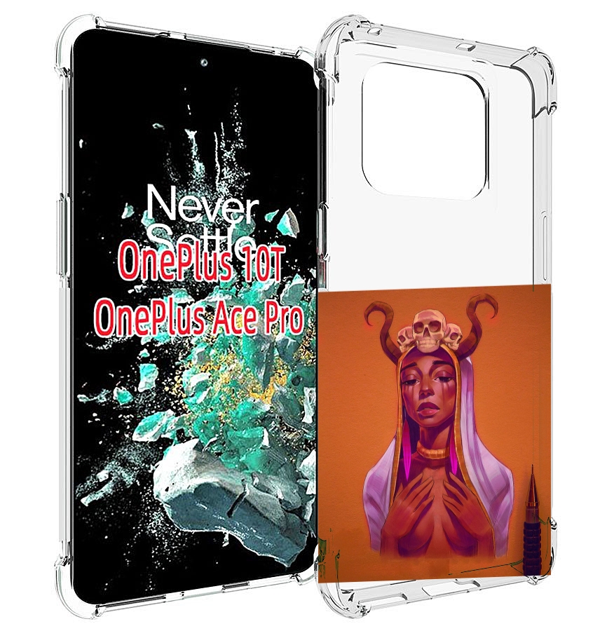 

Чехол MyPads античная-девушка для OnePlus 10T, Прозрачный, Tocco