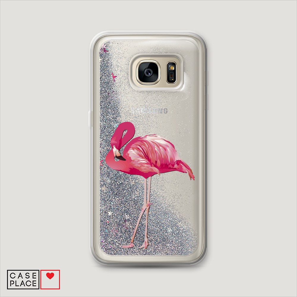 

Чехол Awog на Samsung Galaxy S7 "Застенчивый фламинго", Разноцветный, 24591-1