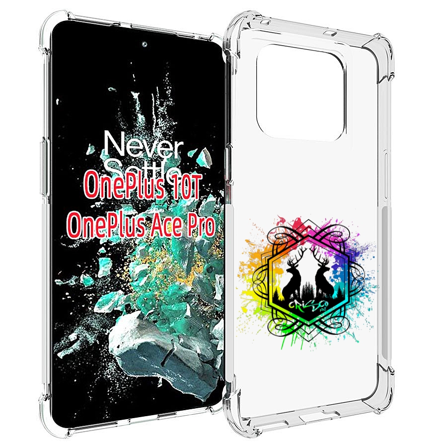 

Чехол MyPads арт-с-оленями для OnePlus 10T, Прозрачный, Tocco
